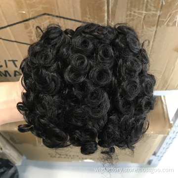 Accept Paypal cuticle aligned peruvian hair weave, new style 6inch 100 femi human hair, flower curl hair pieces for black women